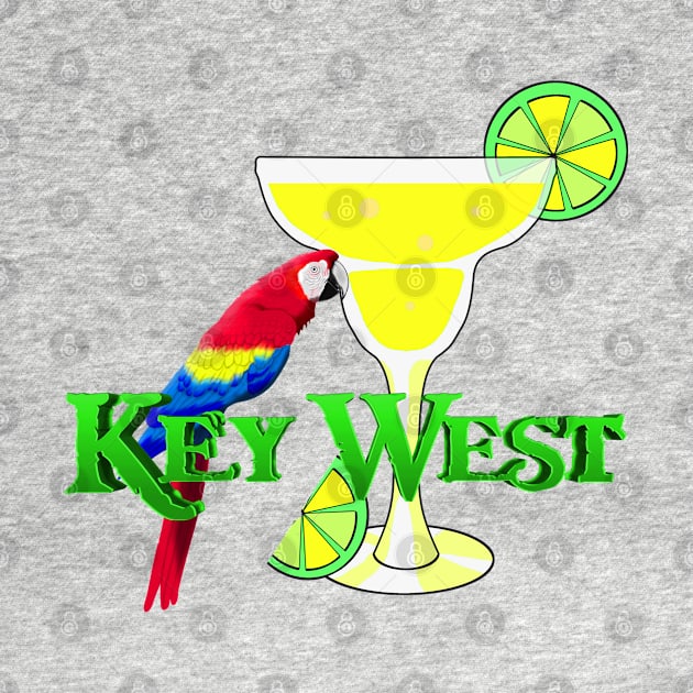 Key West Margarita Parrot by macdonaldcreativestudios